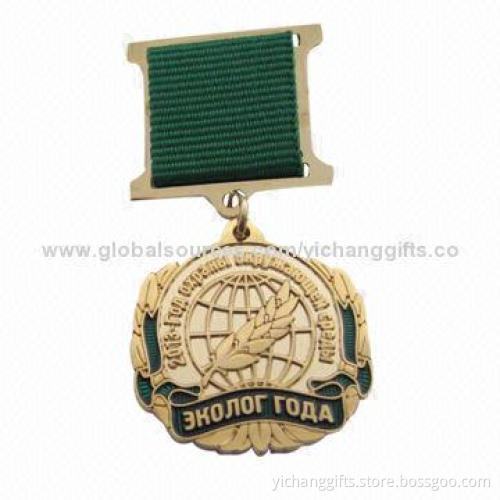 Award Medals, Gold Plating, Soft Enamel Color, Customized Designs are Accepted